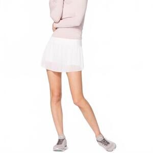 Lululemon Just Pleat It Skirt Tennis Pickleball Skort White Women's Size 2